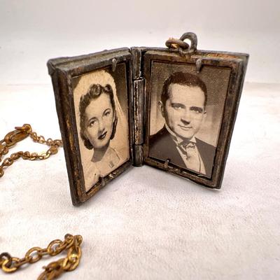 Antique Locket with Charming Old Photographs