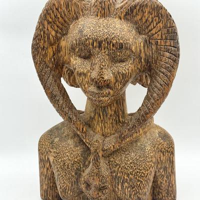 Wooden Bust Of A Woman