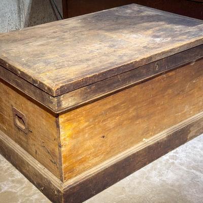 Antique Wooden Blanket Chest