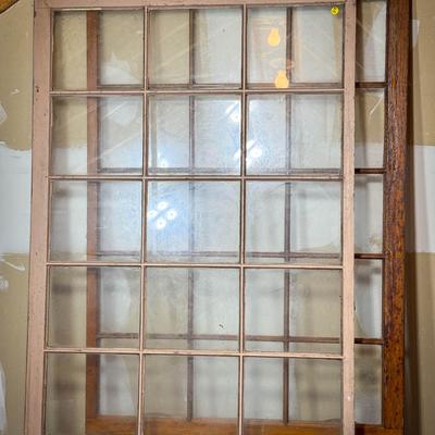 (2) Vintage 12-Pane Wooden Windows