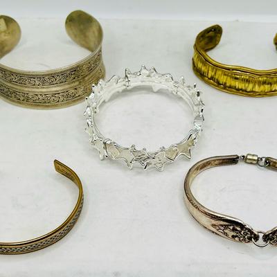 (5) Bracelets & Cuffs featuring Sergio California & Spoon Bracelet