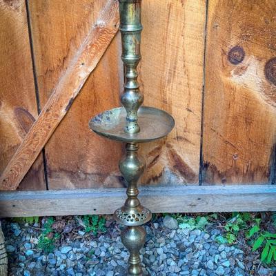 Tall Brass Candle Holder Stand