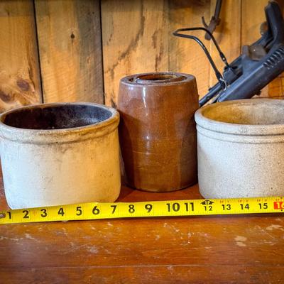 (3) Vintage Crocks
