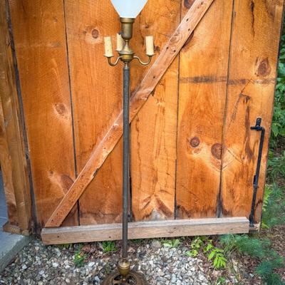 Vintage Brass Floor Lamp