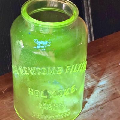 The Newcombe Filter Co. Holyoke MA UV Reactive Jar
