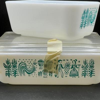 Pyrex Butterprint Refrigerator Dishes