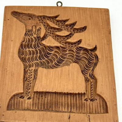 Reindeer Springerle Cookie Mold