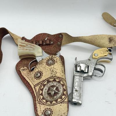 (2) Vintage Cap Guns With Holster