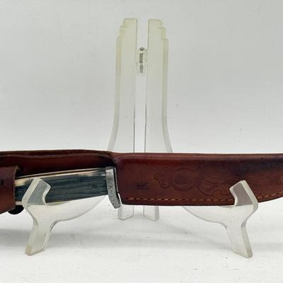 Vintage Queen Steel Knife With Holster 