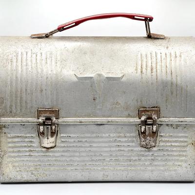 Vintage Thermos Brand Aluminum Lunchbox
