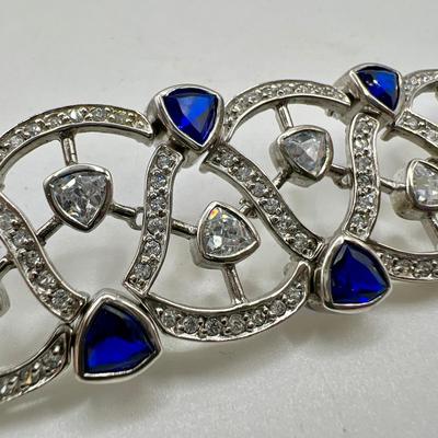 8.5” Sterling Silver 925 Sparkling CZ Bracelet — Imperfect
