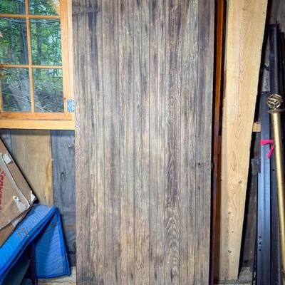 Rustic Wooden Slat Door