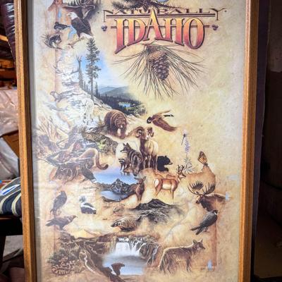 Framed "Naturally Idaho" Wildlife Print