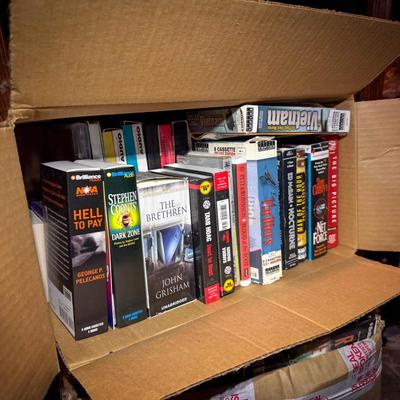 (Box) Cassette Audiobooks – Grisham, Coonts & More