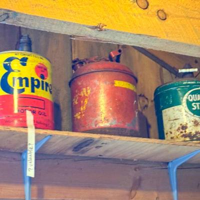 (3) Vintage Oil Cans