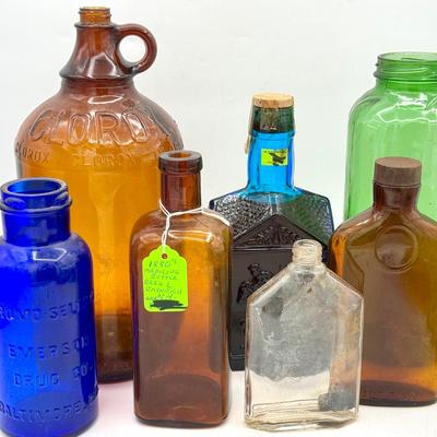 Colorful Vintage/Antique Bottles 