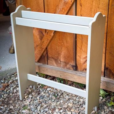 Painted Wooden Quilt Rack