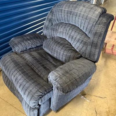 Blue recliner