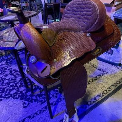 western stock saddle