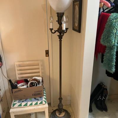 Antique Deena Torchiere Lamp