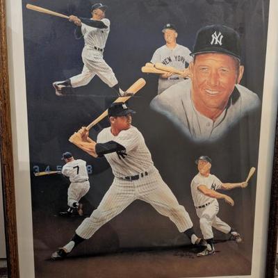 Hand signed Mickey Mantle by Christopher Peluso