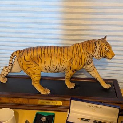 "On the Prowl" tiger by Franklin Mint