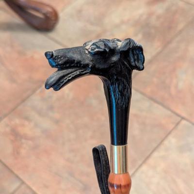 Vintage Dog Handle Swagger Stick!