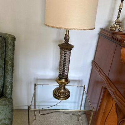 Table lamp & side table