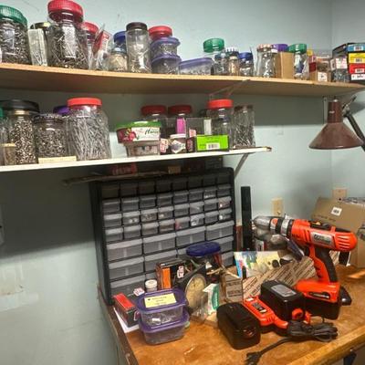 Wood workshop full of tools