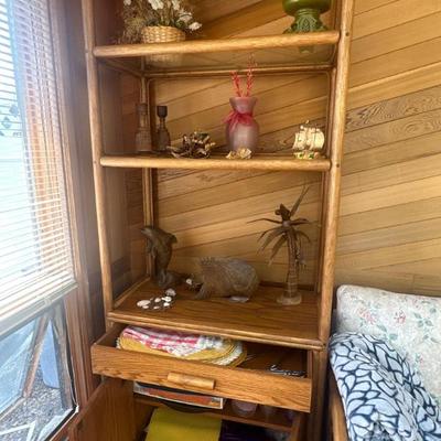 Rattan bookshelf