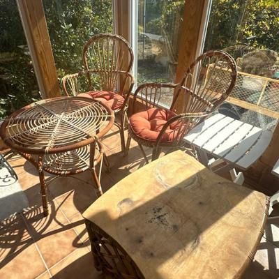 Rattan dining set