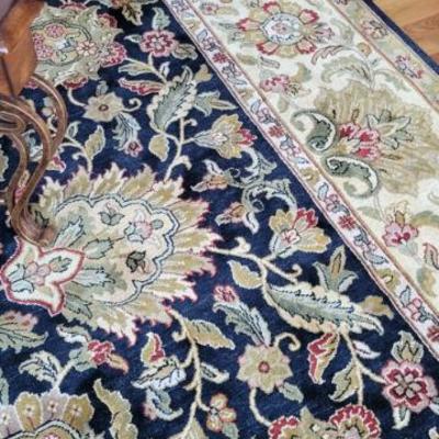 Sale Photo Thumbnail #63: Handmade Wool - India 
9' 2" x 12' 1"