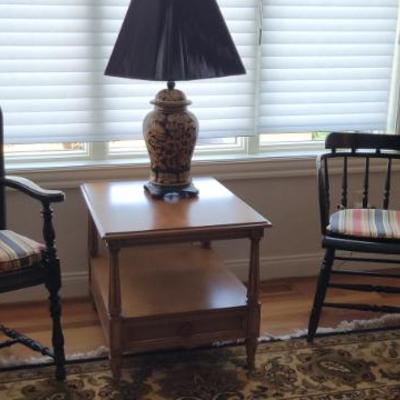 Sale Photo Thumbnail #61: Vintage Cane Back Chair and Captains Chair