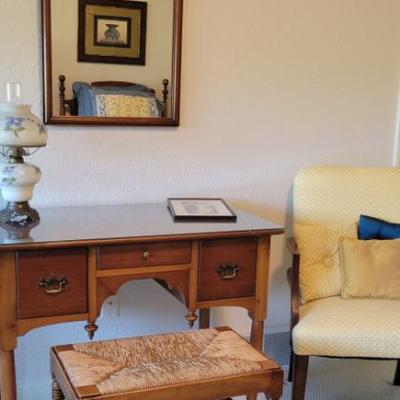 Sale Photo Thumbnail #118: Desk w/ Hurricane Lamp