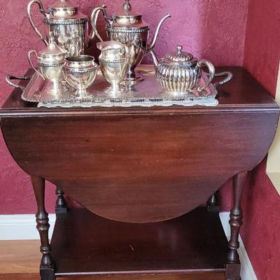 Tea Trolley with Tea Set