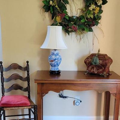 Ladder Back chair and Table + :Leaves