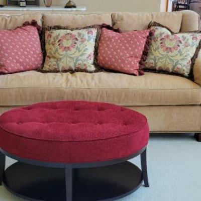Sale Photo Thumbnail #32: Very Nice Couch with Soft Ottoman