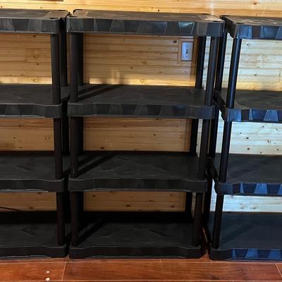 Three Plastic Shelves