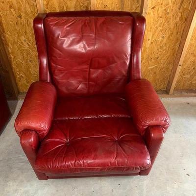 Red Leather Chair #1