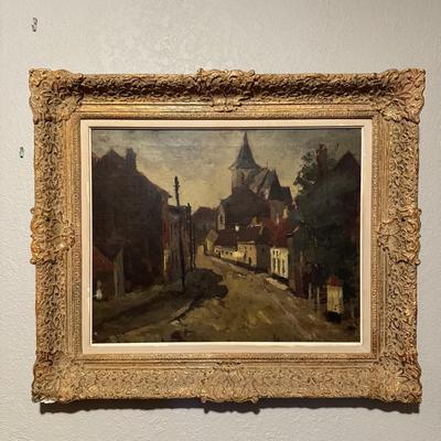 Dilbeek Village Painting 