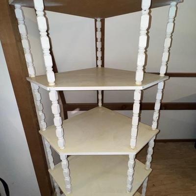 White Corner Shelf 