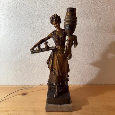 Bronze Lady Lamp