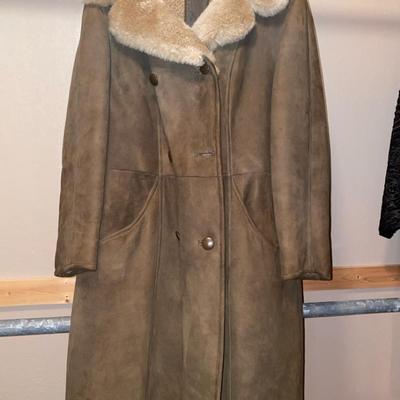 Heavy Brown Suede Trench Coat