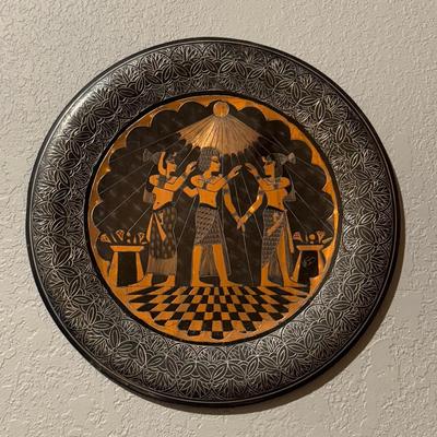 Egyption Etched Copper Plate