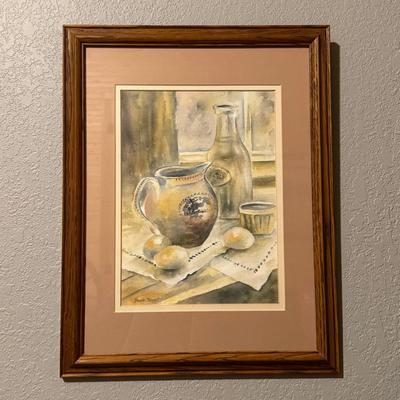 Still Life Watercolor - Signed by Dianne Bennett