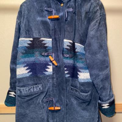 Blue Leather/Suede