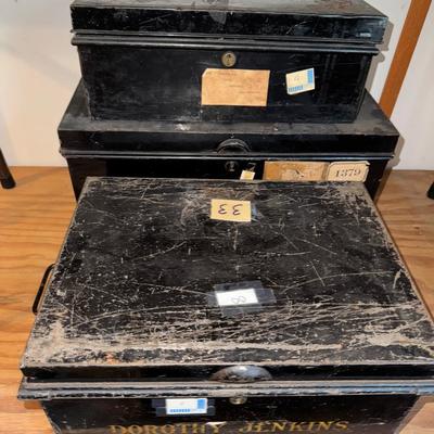 Three Metal Boxes