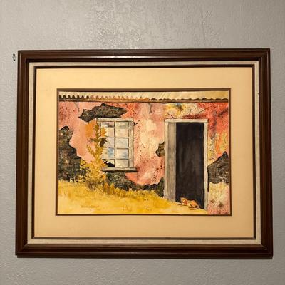Mixed Media Painting - Signed by Beulah Albaugh 1980