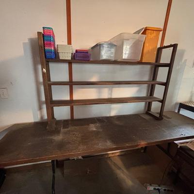 Work Table And Storage