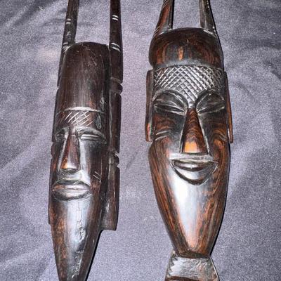 Carved Mask Duo 